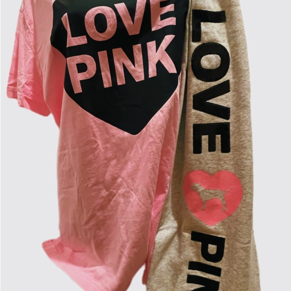 NEW VICTORIAS SECRET PINK  BLING SEQUIN SET FULL ZIP HOODIE & PANTS - Picture 5 of 15